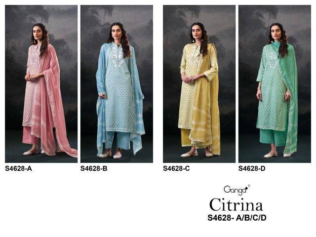 Ganga citrina 4628 Dress material market near me